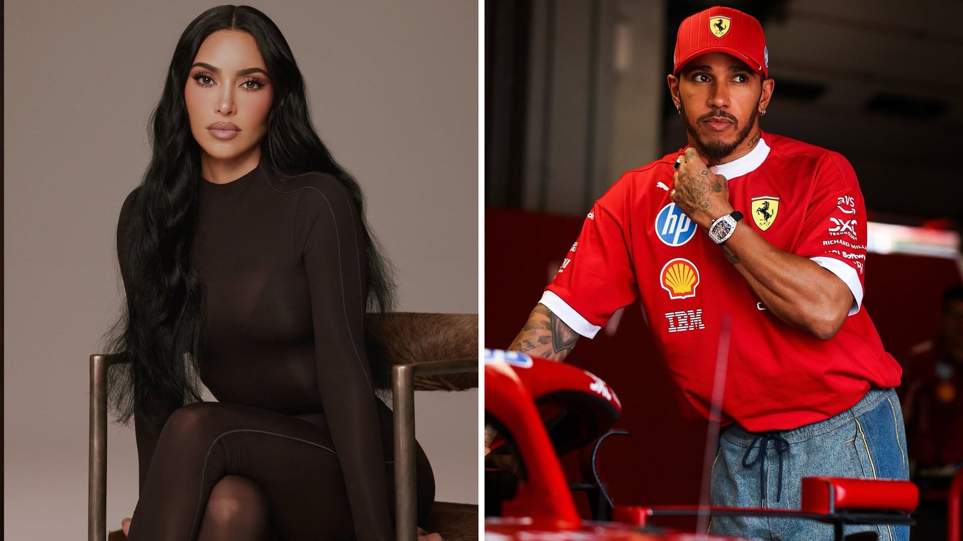 Kim Kardashian y Lewis Hamilton pasaron una velada en un lujoso hotel del Reino Unido