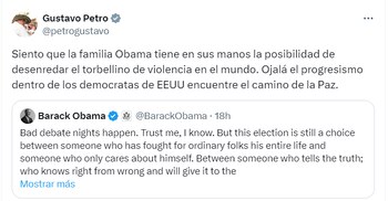 Obama había expresado su solidaridad