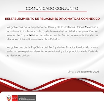 Comunicado Oficial de Perú.