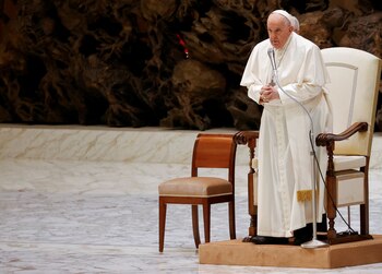 El papa Francisco expresó su