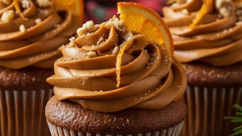 Cupcakes de jengibre y betún