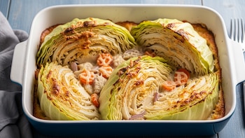 Receta de repollo blanco al horno, rápida y fácil