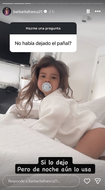 Barby Franco admitió que su