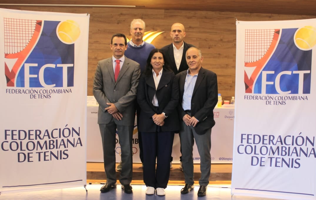 Este es el actual comité ejecutivo de la Federación Colombiana de Tenis, para el periodo 2025-2029 - crédito Federación Colombiana de Tenis