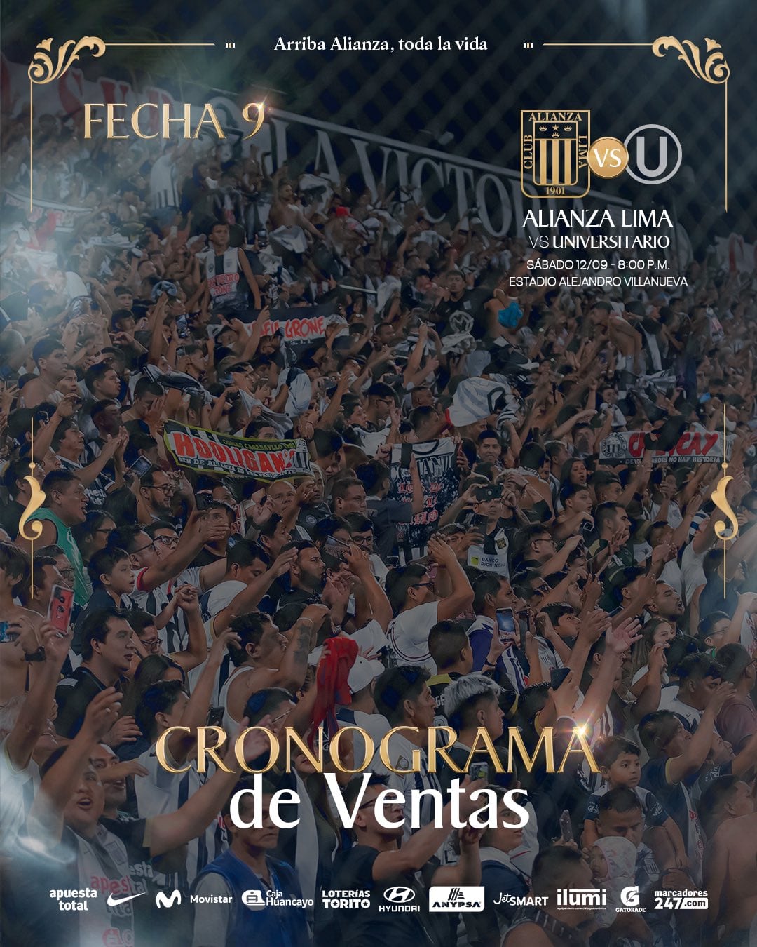 Cronograma de venta de entradas para Alianza Lima vs Universitario