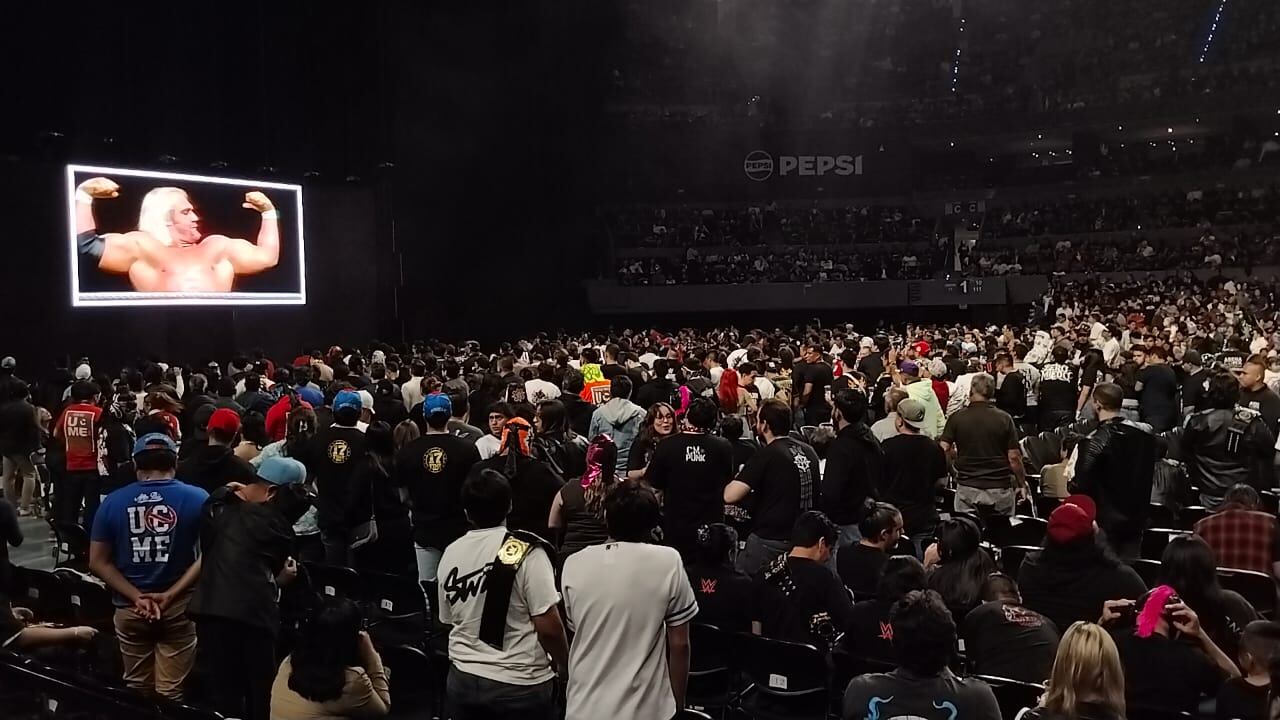 Homenaje a Hulk Hogan en SuperShow de WWE en México (Jesús F. Beltrán / Infobae México)