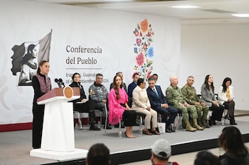 Sheinbaum negó que el decomiso de 59 millones de litros de hidrocarburo en Guanajuato esté relacionado con el ex gobernador de Baja California Ernesto Ruffo. (Presidencia)