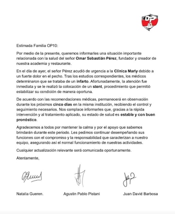 Comunicado de prensa sobre el