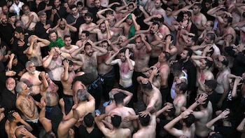 Musulmanes chiítas iraníes e iraquíes