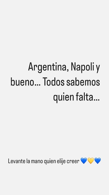 La publicación de Dalma Maradona