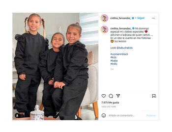 El posteo de Cinthia Fernández