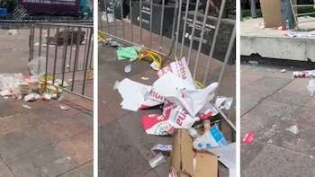 Critican a Morena por basura en Tlatelolco tras evento partidista: “Entendemos por qué no quieren sancionar a quienes la tiran”