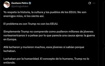 Gustavo Petro señaló que su