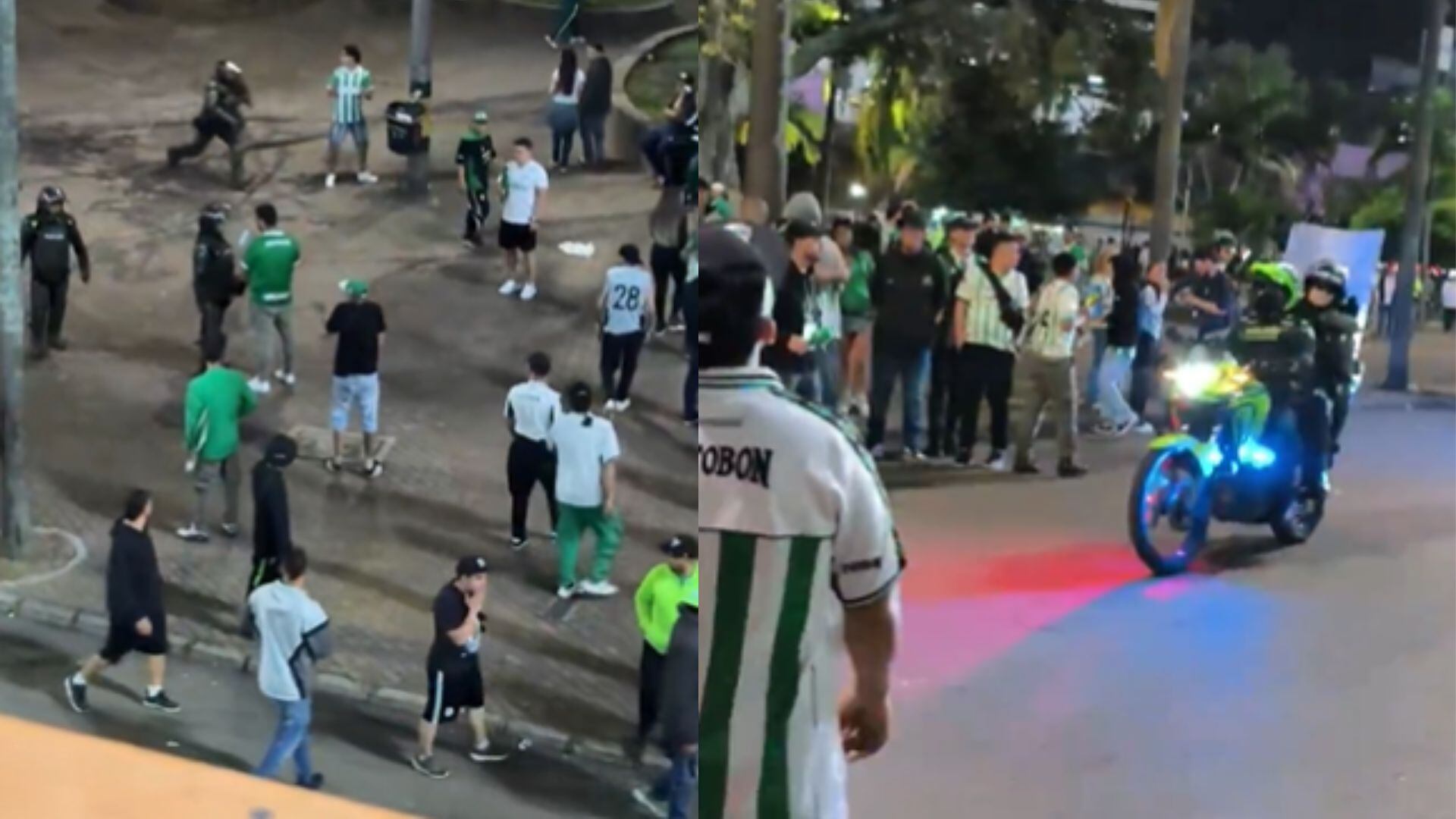 Tras el partido, la Policía intervino para controlar alteraciones del orden público - crédito captura de video