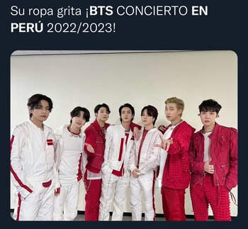 BTS en Perú 2022. (Foto: