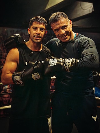 La marca en la cara de Gaston Edul antes de su pelea de boxeo