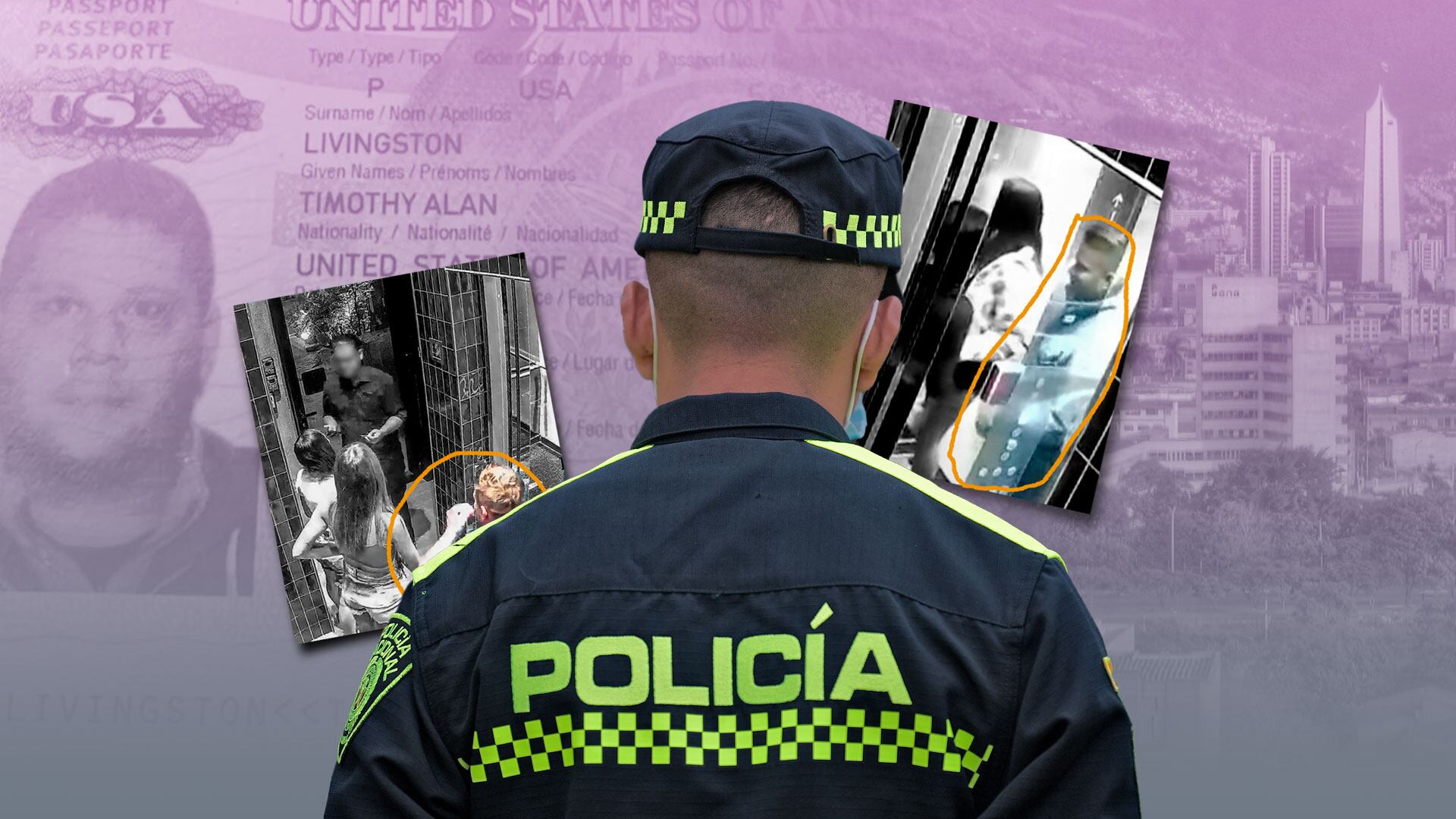 La persecución internacional contra Timothy Alan Livingston se intensifica, tras su cambio de identidad para evadir a las autoridades - crédito Ilustración Jesús Avilés/Infobae con fotografías de Colprensa y X