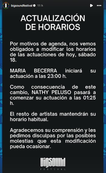 El comunicado del estival del que formará parte María Becerra horas antes de la final del Mundial