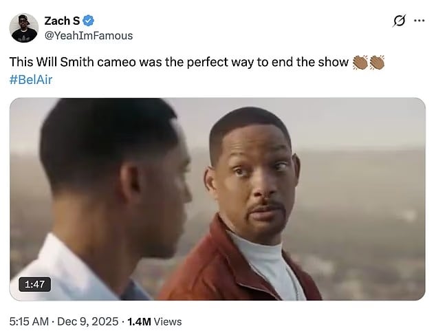 Los fanáticos admitieron sentir nostalgia por la aparición de Will Smith. (X)