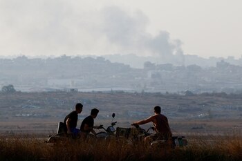 Los israelíes observan el norte