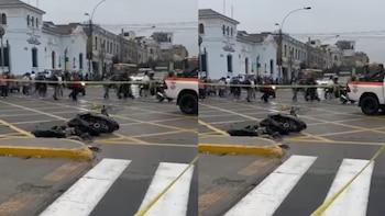 Motociclista muere en accidente en el cruce de avenidas España y Alfonso Ugarte