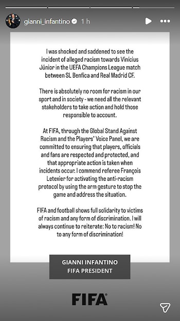 El presidente de la FIFA,