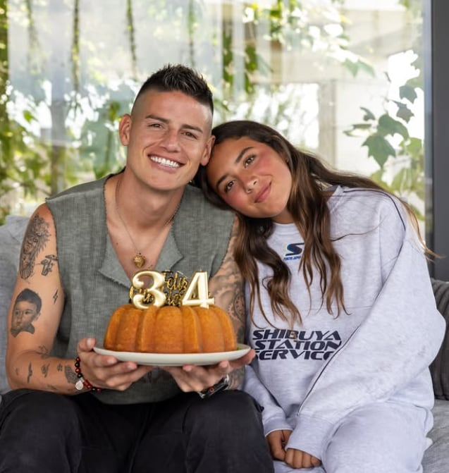 Rodríguez sostuvo que también buscó que sus hijos se sintieran felices con el nuevo capítulo de su carrera profesional - crédito @jamesrodriguez / IG