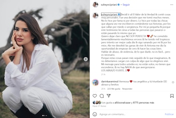Suheyn Cipriani se pronuncia y explica por qué asistió a ‘El Valor de la Verdad’.