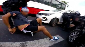 La persecución terminó cuando el