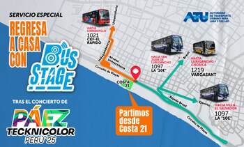 Servicio especial puesto a disposición por la ATU.