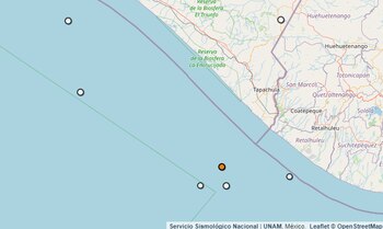 Temblor reportado en Chiapas.
(SSN)