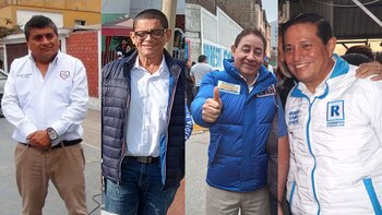 Candidatos que lideran el voto