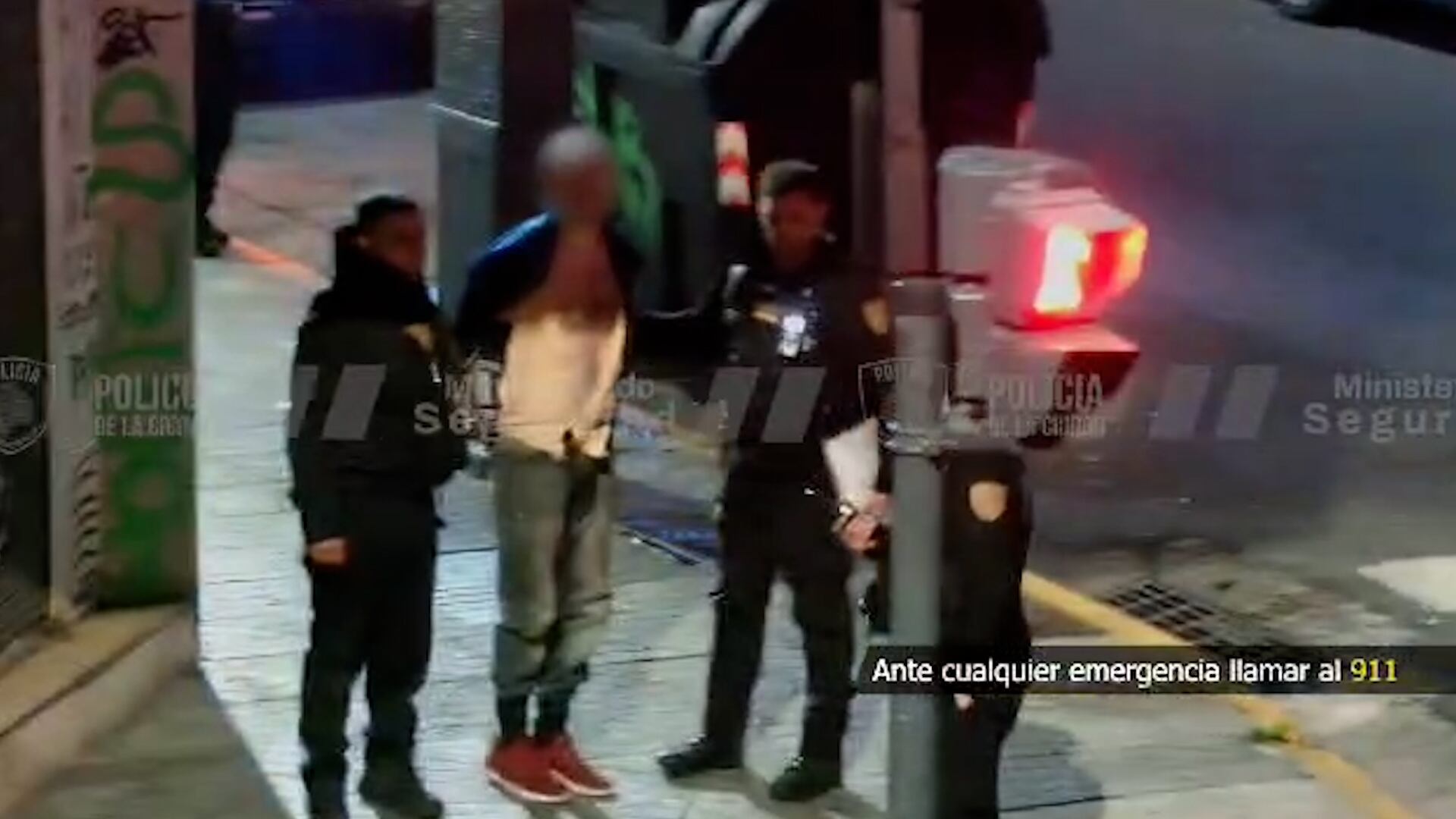 El delincuente fue detenido en Bartolomé Mitre y Anchorena.