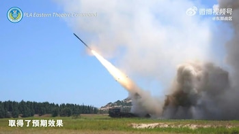 China disparó el jueves misiles