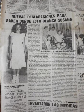 De época: recorte de diario