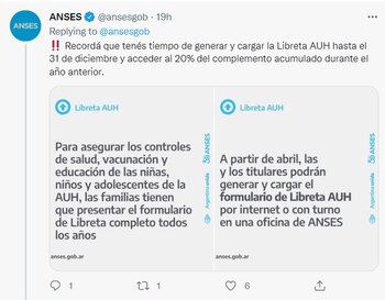 El posteo de la Anses