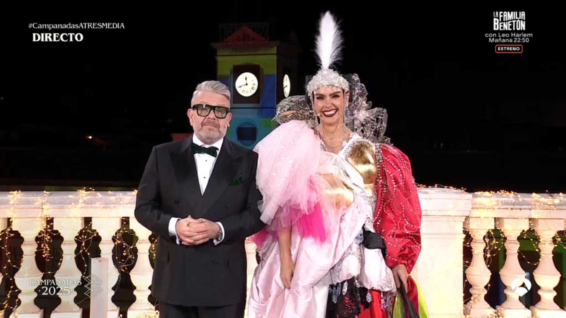 Alberto Chicote y Cristina Pedroche, en las Campanadas. (Atresmedia)