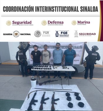 Caen cuatro sujetos en el