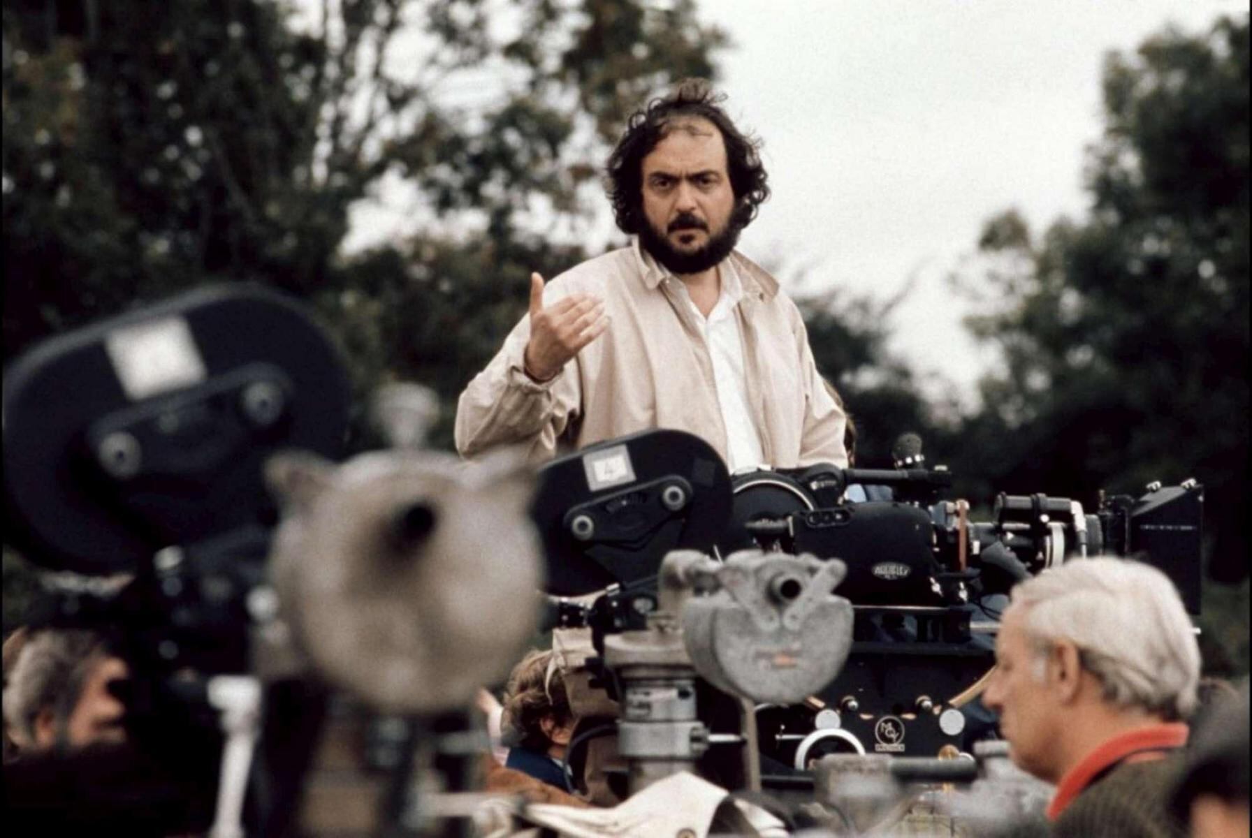 Stanley Kubrick durante el rodaje de