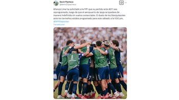 Alianza Lima vs ADT podría