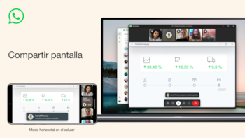 La función de compartir pantalla