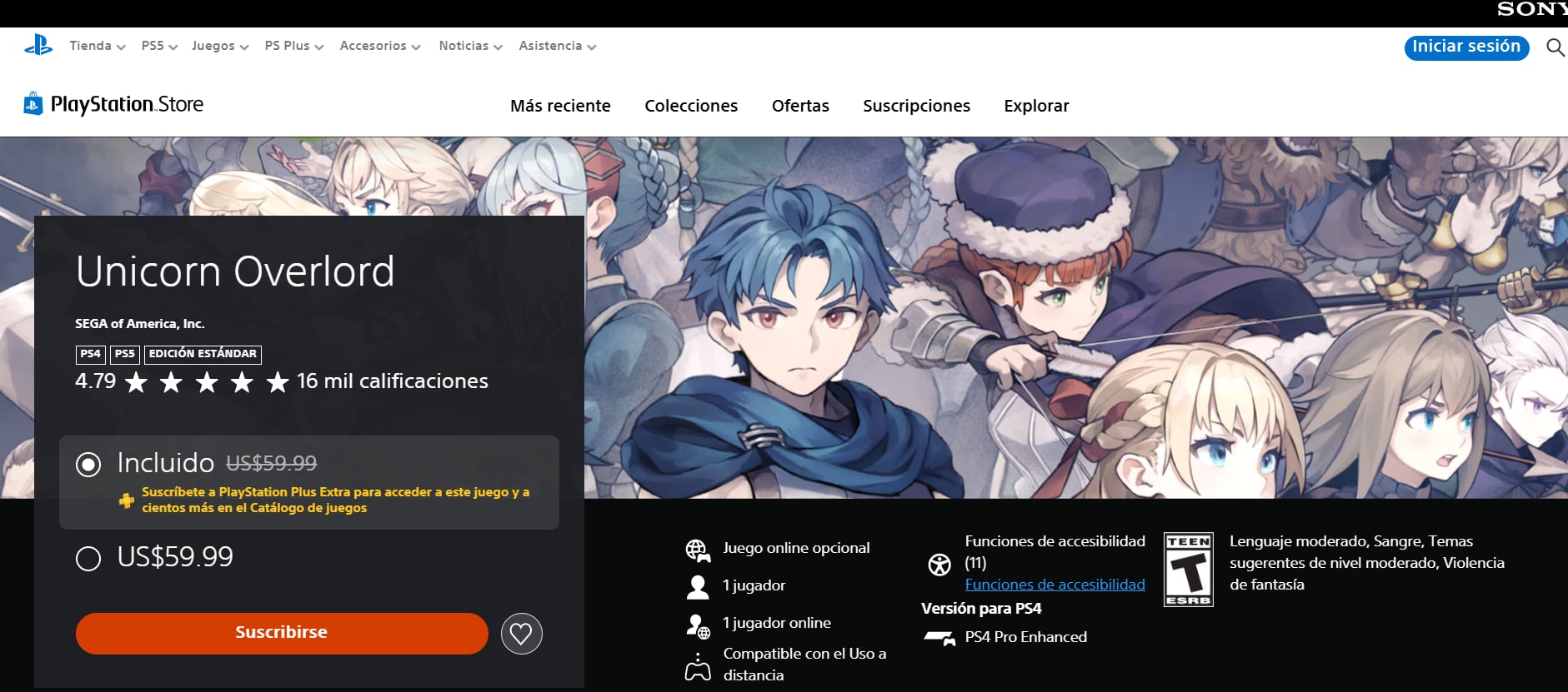 Unicorn Overlord es un RPG de estrategia táctica. (PlayStation)