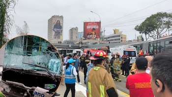 Tres buses del Metropolitano protagonizan choque múltiple en la estación Angamos: hay más de 40 heridos