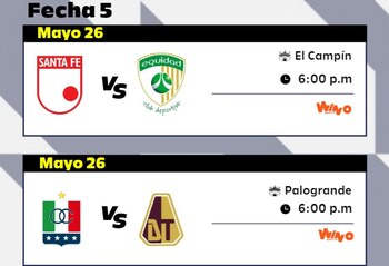 Dimayor reprogramó los partidos del