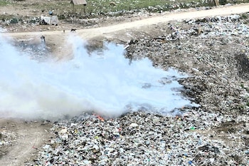 La Justicia federal ordenó medidas urgentes para controlar un basural a cielo abierto de 20 hectáreas en San Pedro, provincia de Buenos Aires, ante posibles riesgos de contaminación ambiental y sanitaria (Gentileza: Ministerio Público Fiscal - Policía Federal)