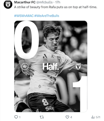 Así festejó el Macarthur FC