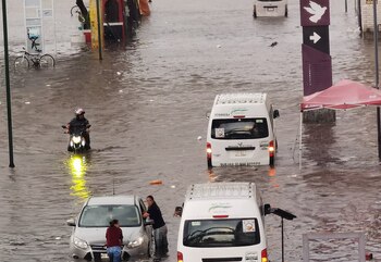 Las inundaciones en la Calzada