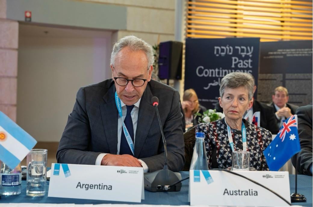 Marcelo Mindlin en la sesión del IRHA en Jerusalén, en diciembre de 2025