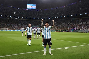 Lionel Messi celebrando el gran