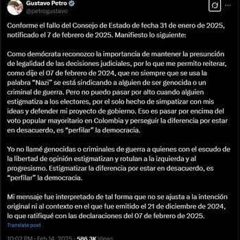 El Consejo de Estado le